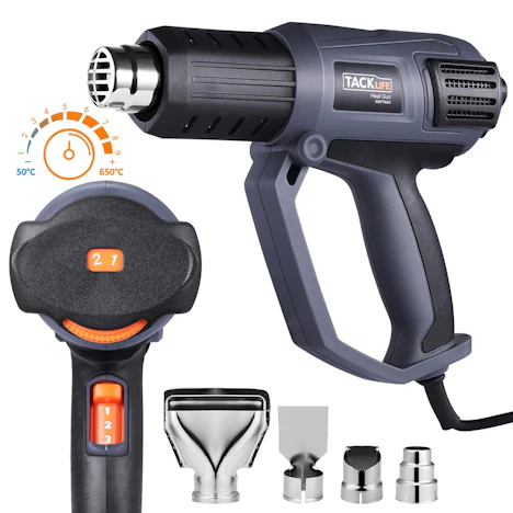 Heißluftpistole 2000W, Einstellbare Temperatur 50-600 ℃