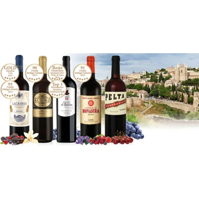 Best of Spanien Rotwein-Probierpaket für 30€
