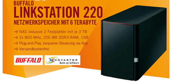 Buffalo LinkStation 220 NAS System mit 2 x 2TB für 139€ - *UPDATE6*