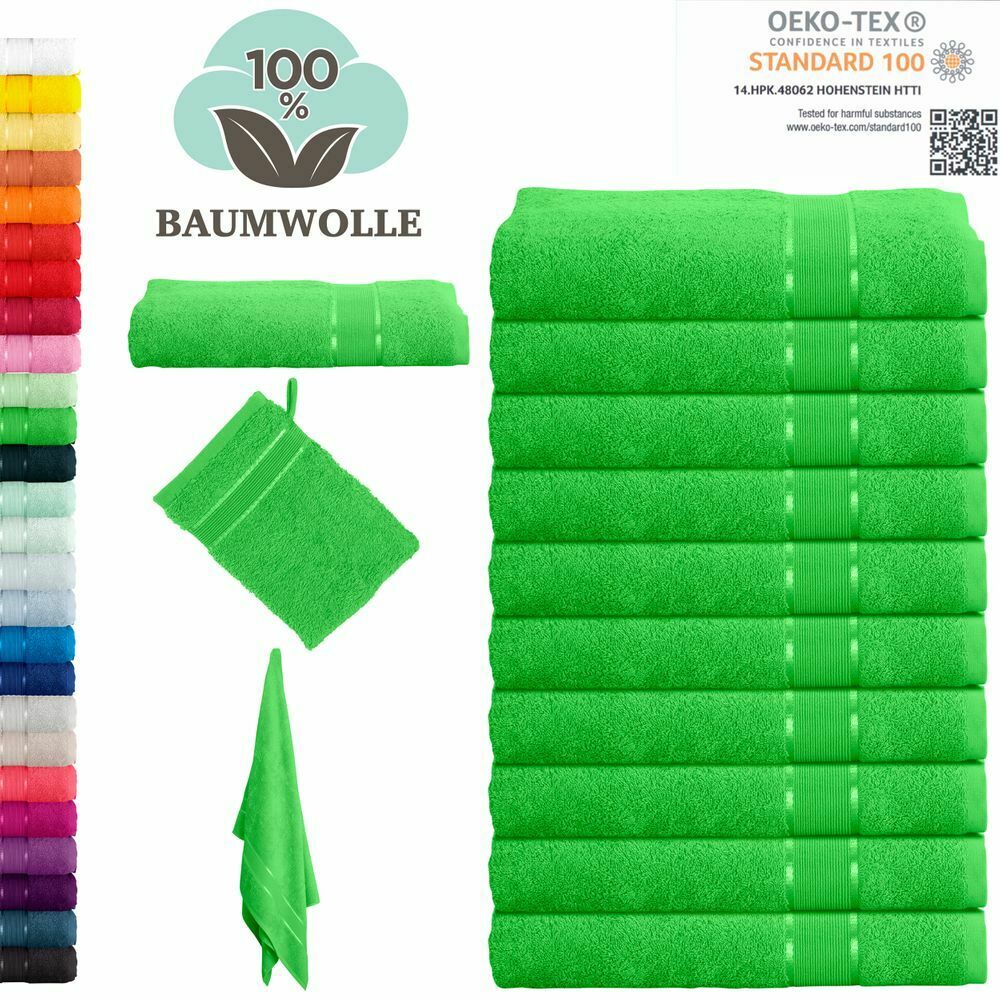 Handtuch Gästetuch Duschtuch Badetuch Saunatuch Waschlappen Sparset Baumwolle