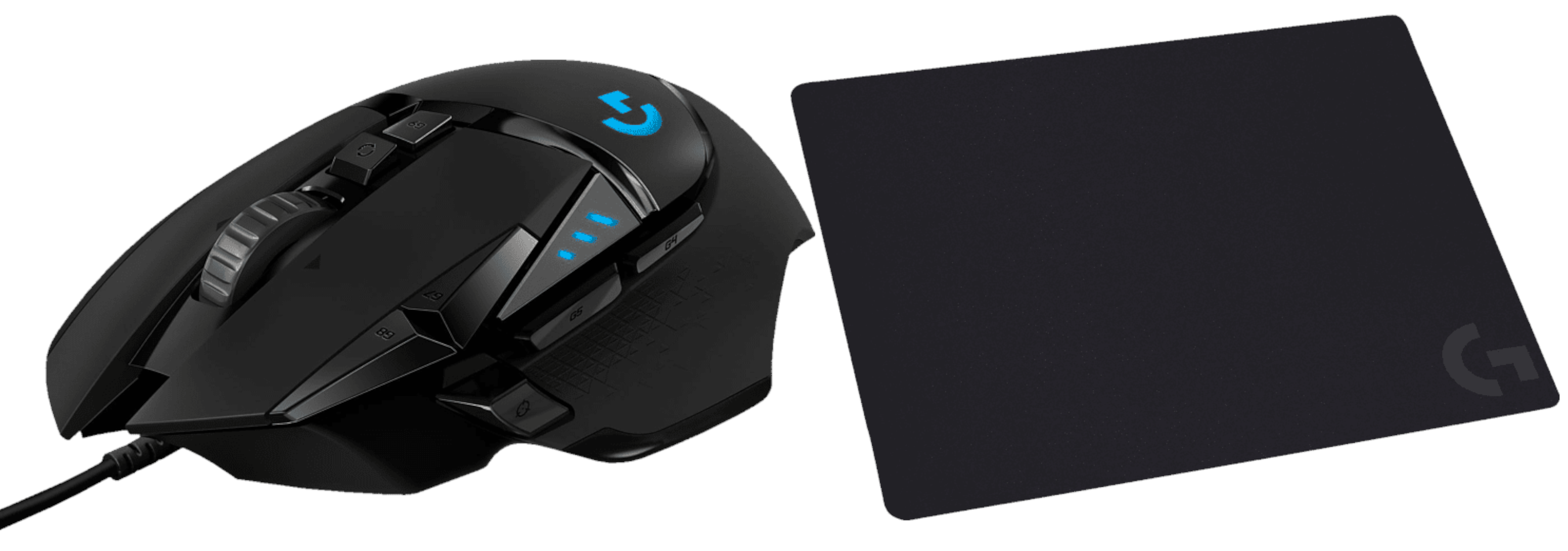 Logitech G502 Hero + Mousepad für 50€ - optische Gaming-Maus mit 11 Tasten