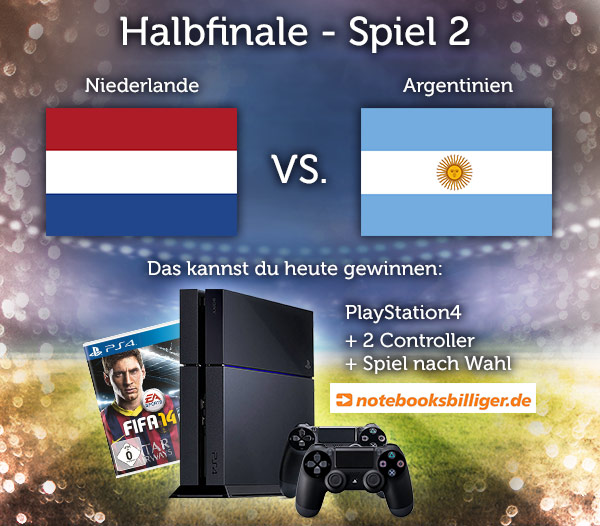 Das große Schnäppchenfuchs Fußball-WM 2014 Tippspiel: Niederlande - Argentinien *UPDATE2*