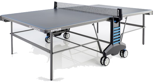 Kettler Tischtennisplatte Outdoor 4 für 299€ - wetterfest &amp; mit Rollen