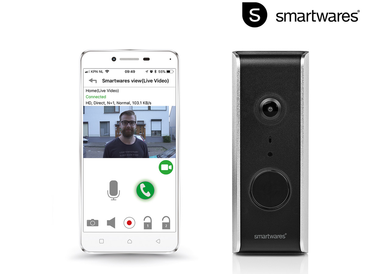 Smartwares DIC-23216 Wlan Türklingel/ IP Video Türsprechanlage für 95,90 EUR inkl. Versand