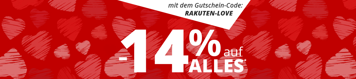 14% Rabatt auf alle Bestellungen ab 50€ bei Rakuten - maximal 100€ Rabatt möglich