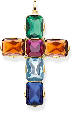Aktion: Thomas Sabo Kreuz Farbige Steine (PE858-996-7) 68,86€ günstiger