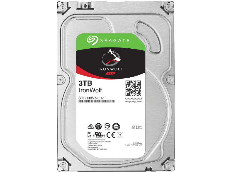Interne Frestplatte SEAGATE 3 TB IronWolf für 77 EUR inkl. Versand