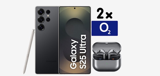 Hammer Tarifbundle 🎯 Galaxy S25 Ultra für einmalig 149€ & Buds 3 Pro (gratis) im 2x o2 Mobile Unlimited on Demand für 49,98€ mtl.