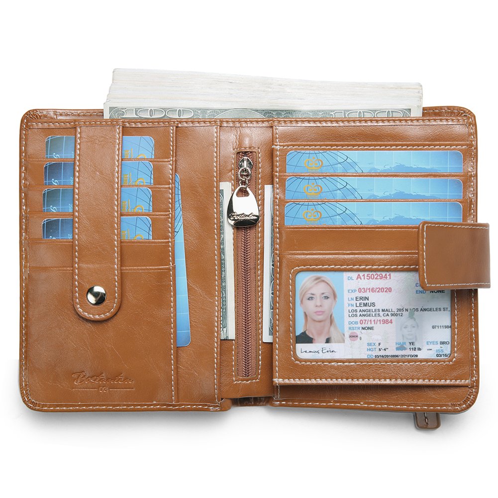 BOSTANTEN Damen Leder Portmonee Portemonnaie für 9,99 Eur
