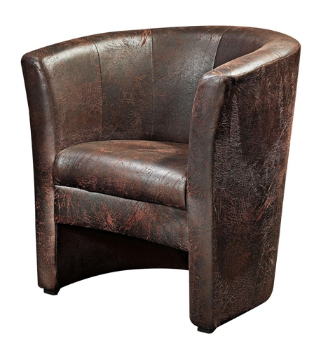 Kunstleder Sessel "Chris" in antikem Look für 49€ + 9,90€ Versand