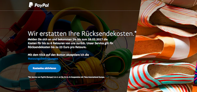 Paypal erstattet Retouren – ideal für das Auslands-Shopping