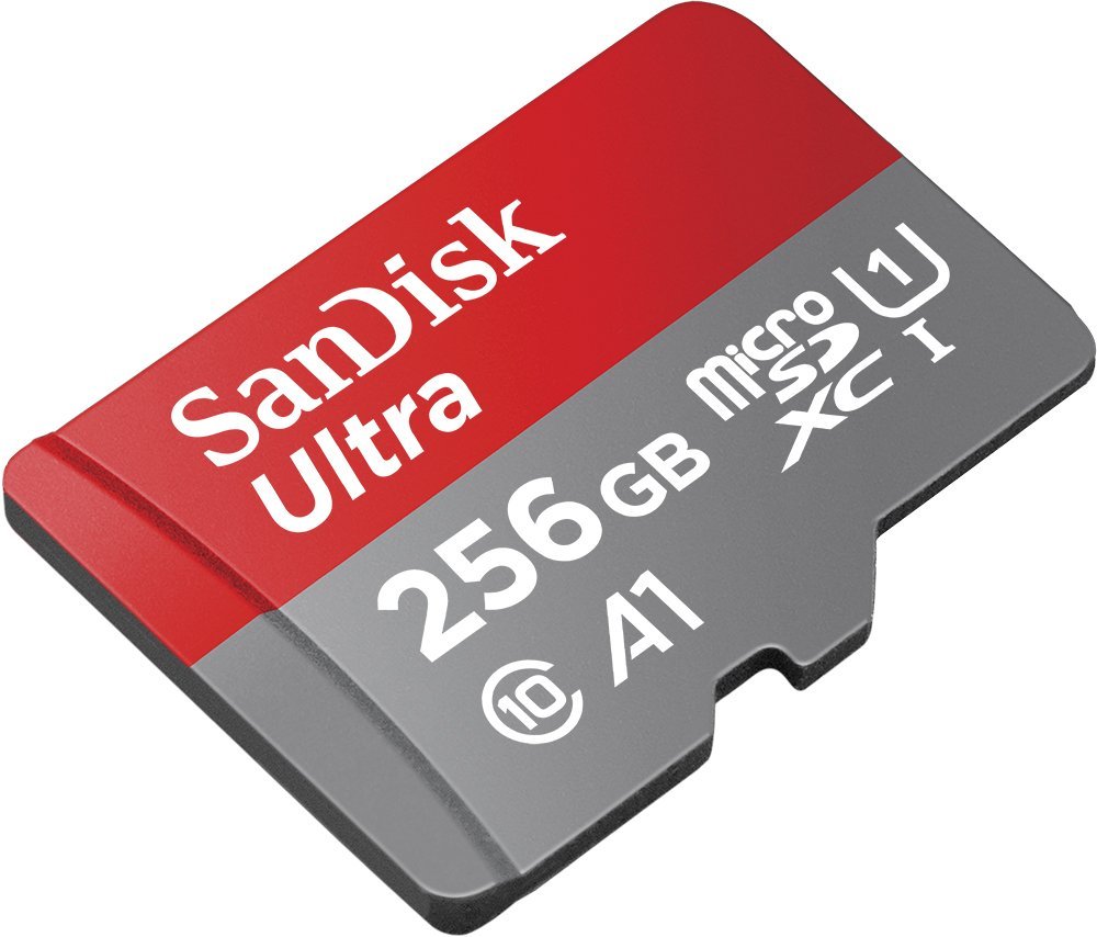 SanDisk Ultra 256 GB microSDXC Speicherkarte + Adapter