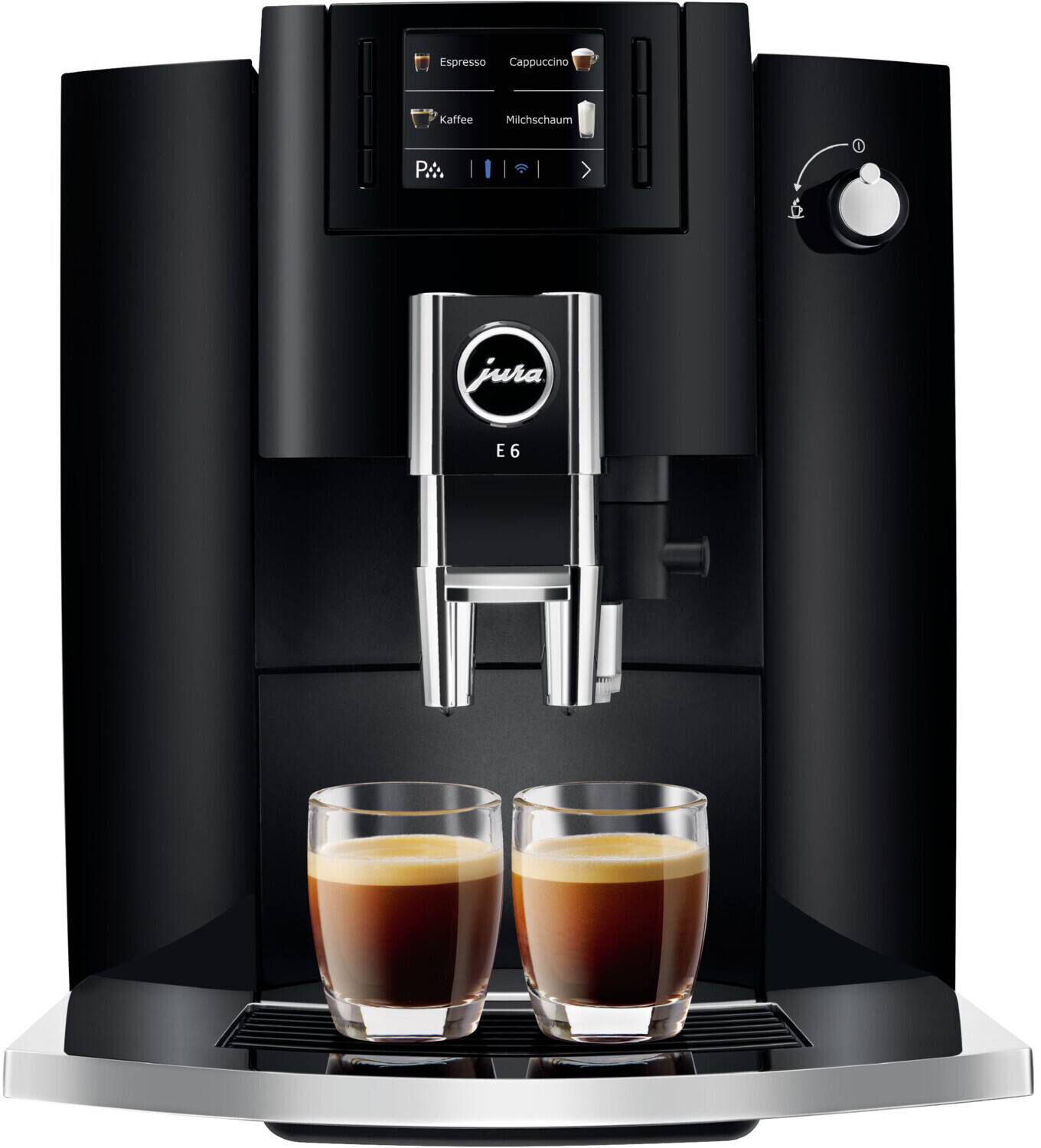 Jura E6 Piano Black für 602€ - Kaffeevollautomat mit modernem TFT-Display