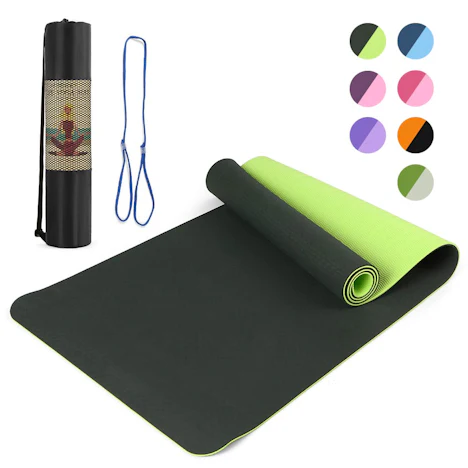 Yogamatte rutschfest TPE Zertifiziert Freundlichen Material 72"x24"