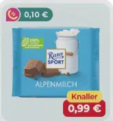 REWE: Ritter Sport für effektiv 0,89 EUR mit Rewe Bonus
