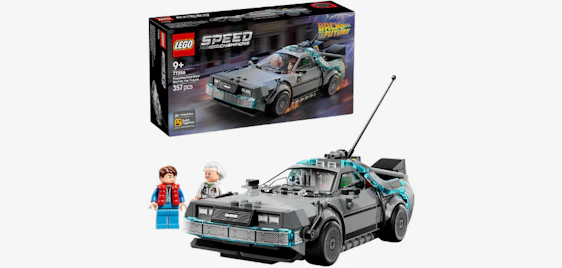 Kult-Flitzer zum Bestpreis! 🏎️ LEGO Speed Champions Zeitmaschine aus Zurück in die Zukunft nur 21€
