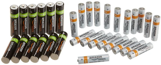 20% Rabatt auf Batterien und Akkus von AmazonBasics