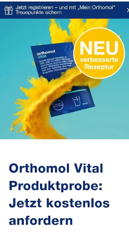 Gratis Probe Orthomol Vital , verbesserte Rezeptur