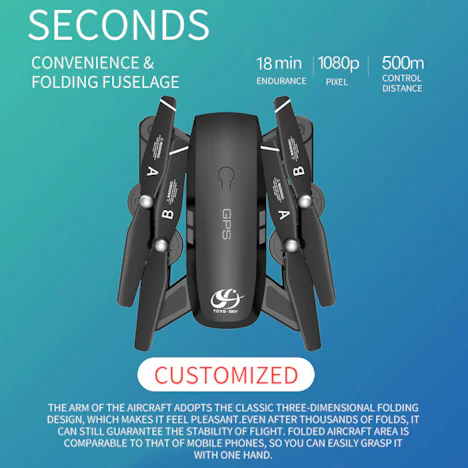 CSJ S166GPS 2.4G WiFi FPV RC Quadcopter 1080p FÜR 68.55EUR