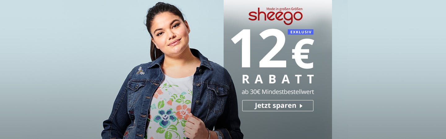 sheego 12€ Rabatt ab 30€ Mindestbestellwert – Mode in große Größen