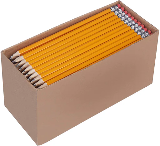 AmazonBasics - Holzgefasste Bleistifte, HB, vorgespitzt, 150er-Pack
