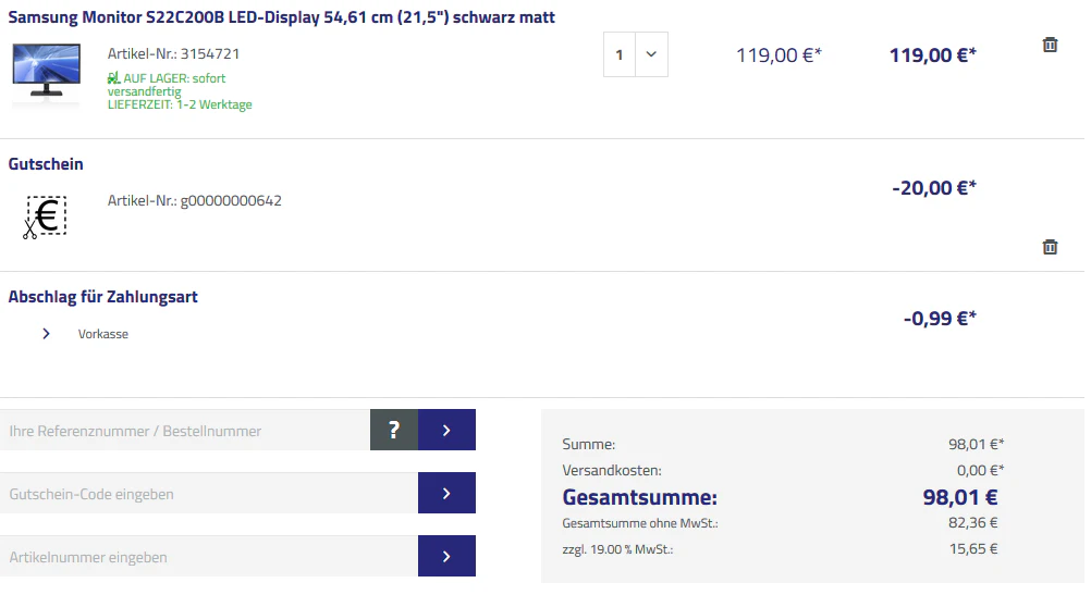 warenkorb office-partner