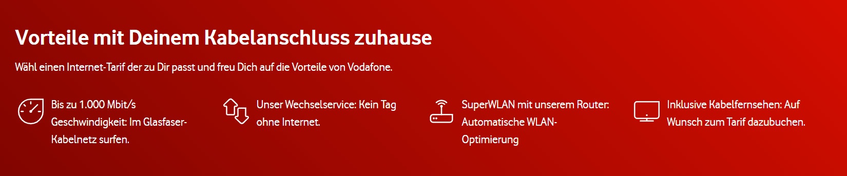 Vodafone Kabel Tarife Bonus