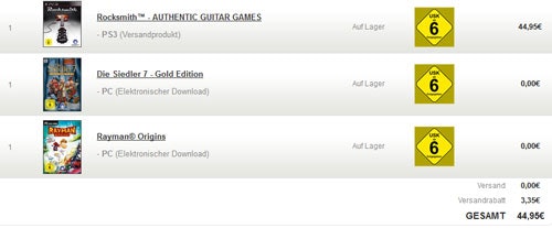 50% Rabatt auf PS3 Titel bei Ubisoft und ein, zwei, drei PC-Spiele gratis dazu :)