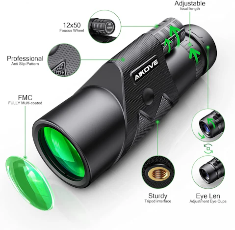 Befristetes Angebot--Monokular Teleskop 12x50 für €16,99
