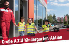 A.T.U verteilt 75.000 Sicherheitswarnwesten für Vorschulkinder