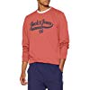  JACK &amp; JONES Herren Sweatshirt Jorgalions Sweat Crew Neck, Rot (Baked Apple Detail: Melange-Reg-Big Print), Large