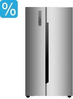 Side-by-Side-Kühlschrank Hisense RS670N4BC3 für 848,90 EUR inkl. Versand