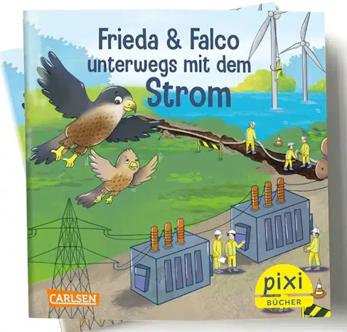 Pixi Buch: Frieda & Falco unterwegs mit dem Strom
