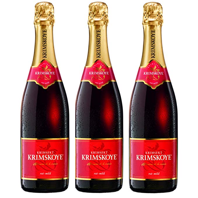 Krimsekt Krimskoye rot - mild (3 x 0.75 l) für 16,88 EUR