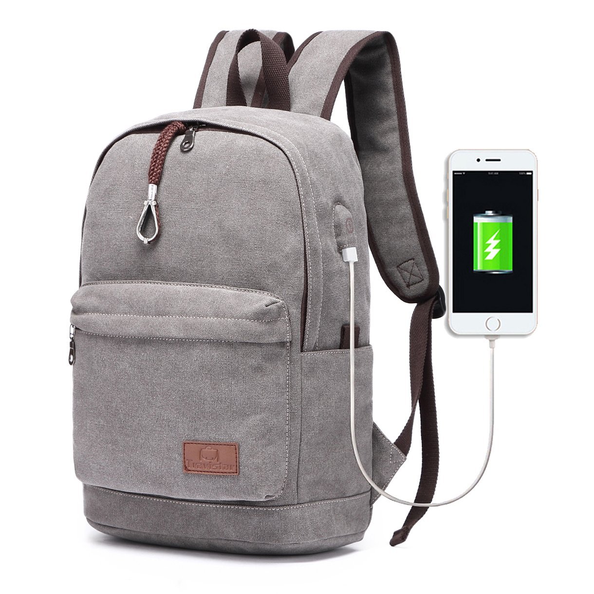 Travistar 15.6 Zoll Laptop Rucksack mit USB Ladeanschluss für 21,7€ inkl. Versand