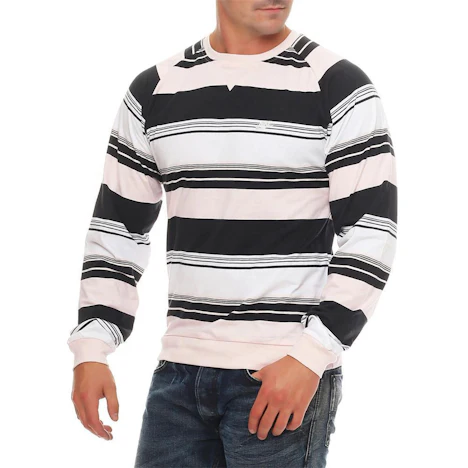 Nike Fusion Yarn Dyed Striped Crew Neck