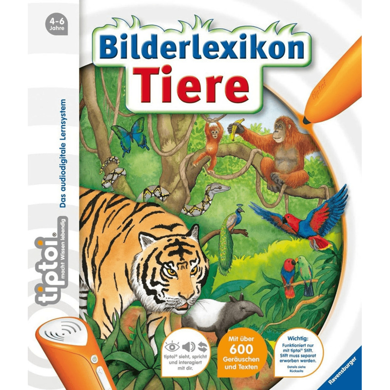 Ravensburger tiptoi - Bilderlexikon Tiere Urwald mit 6,04€ Ersparnis