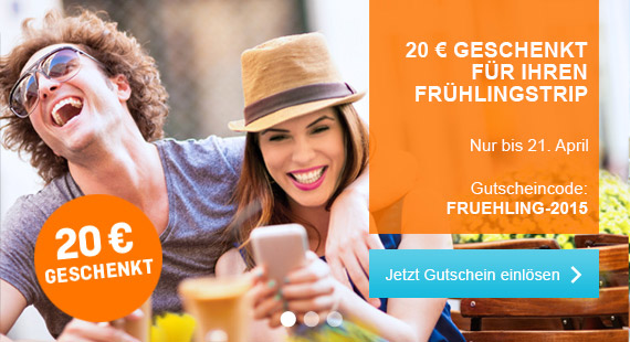 20€ Rabatt auf ausgewählte Hotels bei Hotel.de – mit 99€ MBW