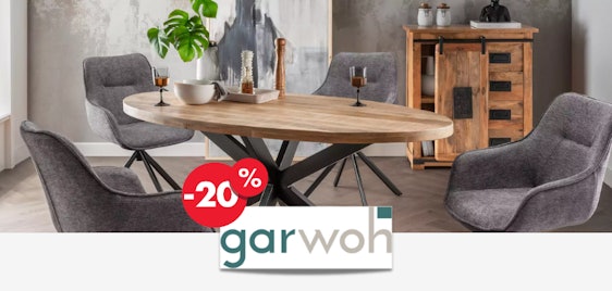 20% Garwoh Gutschein 🛋️ auf Designer-Möbel