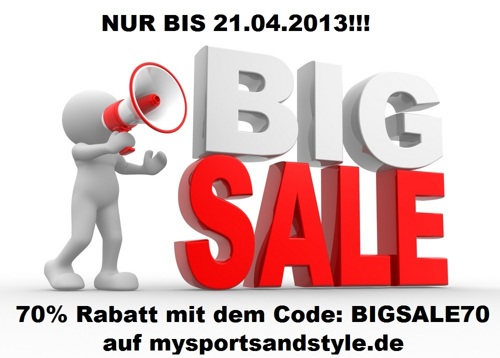 BIG SALE mit 70% Rabatt