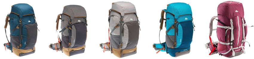 Günstige Rucksäcke bei Decathlon – z.B.  Travel 500 Backpacking- Rucksack mit 70l für 98€