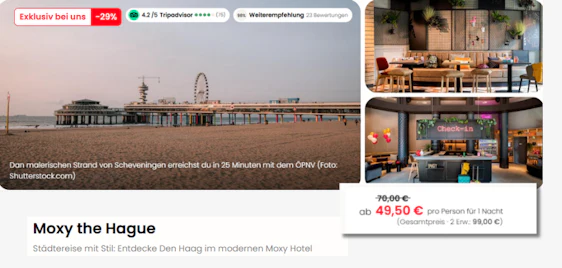 Moxy Hotel Den Haag zum Top-Preis 🏨 Jetzt ab 50€ sichern