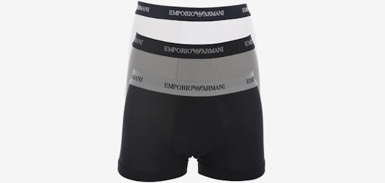 3er-Pack Emporio Armani Retroshorts für 26€ - aus 95% Baumwolle & 5% Elasthan
