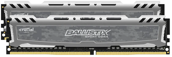 Crucial Ballistix Sport 32GB Kit für 95€ - 2x DDR4 Arbeitsspeicher Riegel mit je 2400 MHz