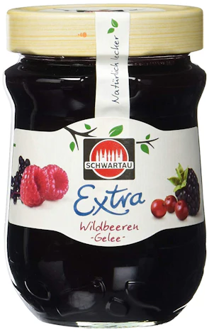 Schwartau Extra Wildbeeren Gelee, 8er Pack (8 x 340 g Glas)