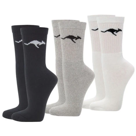 18er-Pack Kangaroos Sportsocken für 15€ - verschiedene Farben und Größen