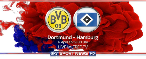 Bundesliga gratis auf Sky Sport News HD: BVB gegen HSV am 4. April