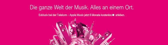 6 Monate Apple Music gratis testen - nur für Telekom-Kunden