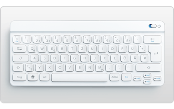 Bluetooth-Tastatur, kompatibel mit iOS & Android für 13€