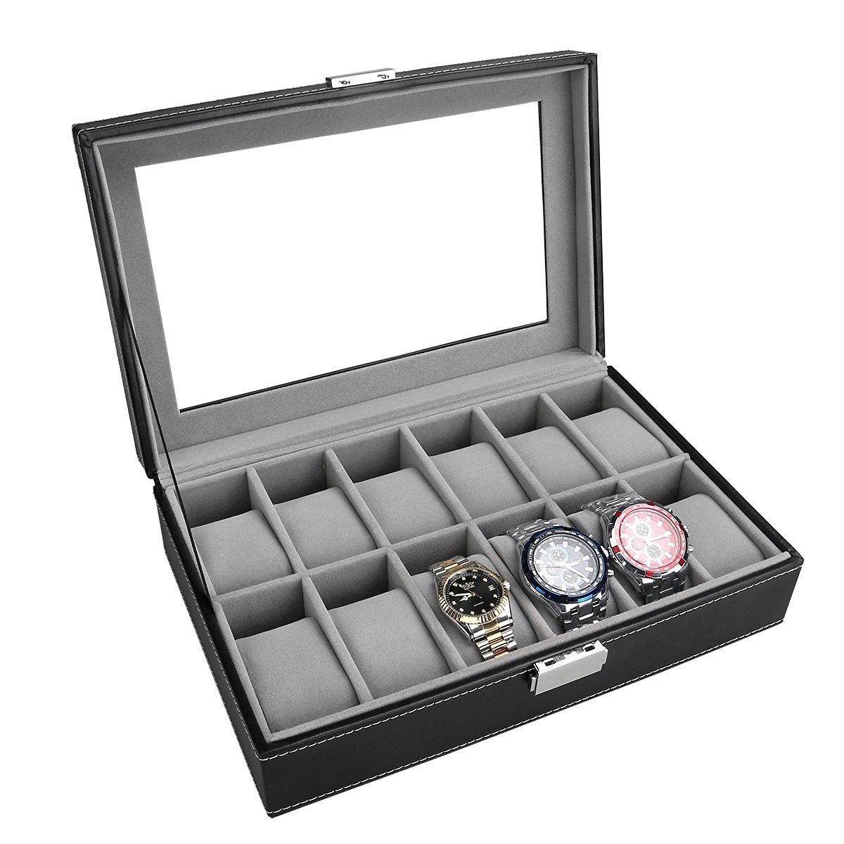 bei Amazon elegante Uhrenbox für 12,99€